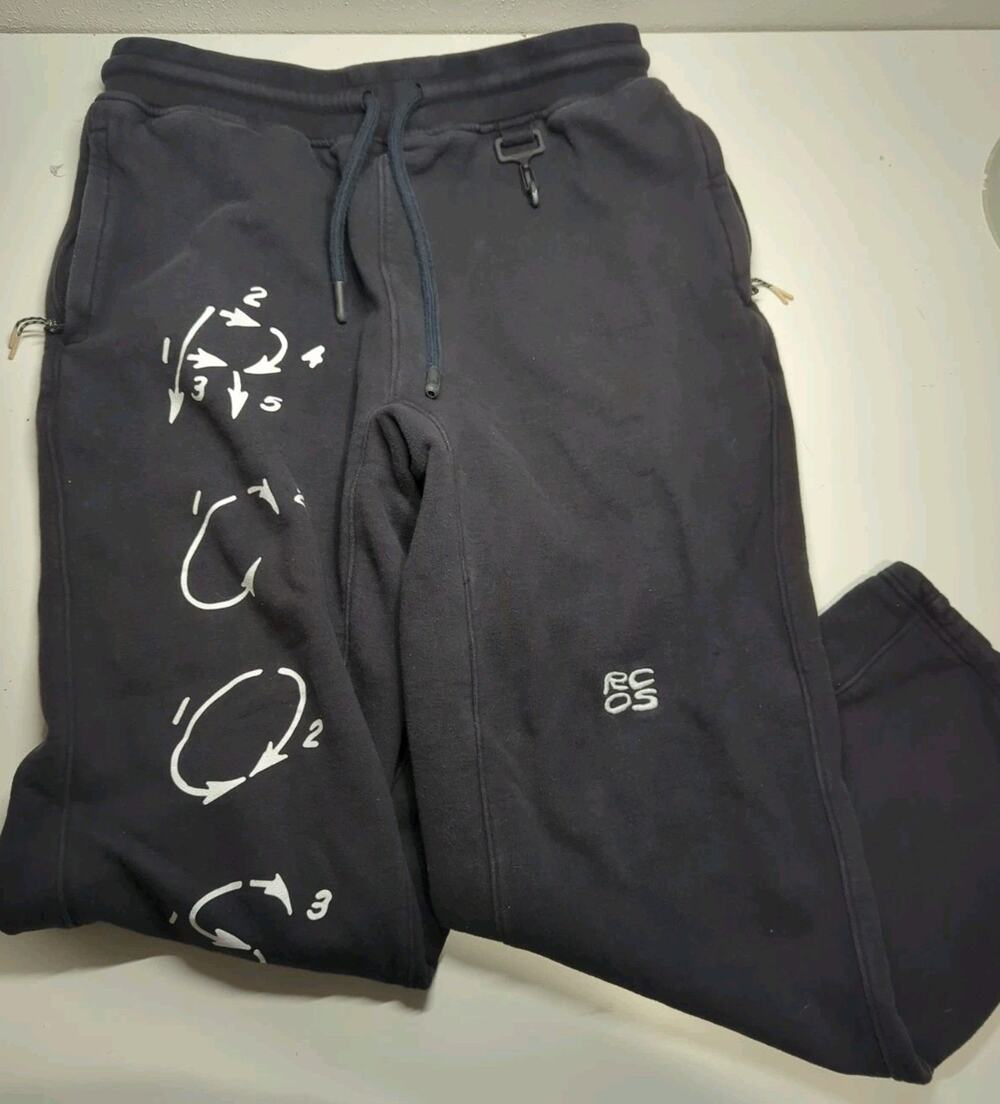 RC Outdoor Supply x PacSun Black Graphic Arrows Baggy Sweat pants Men's Large